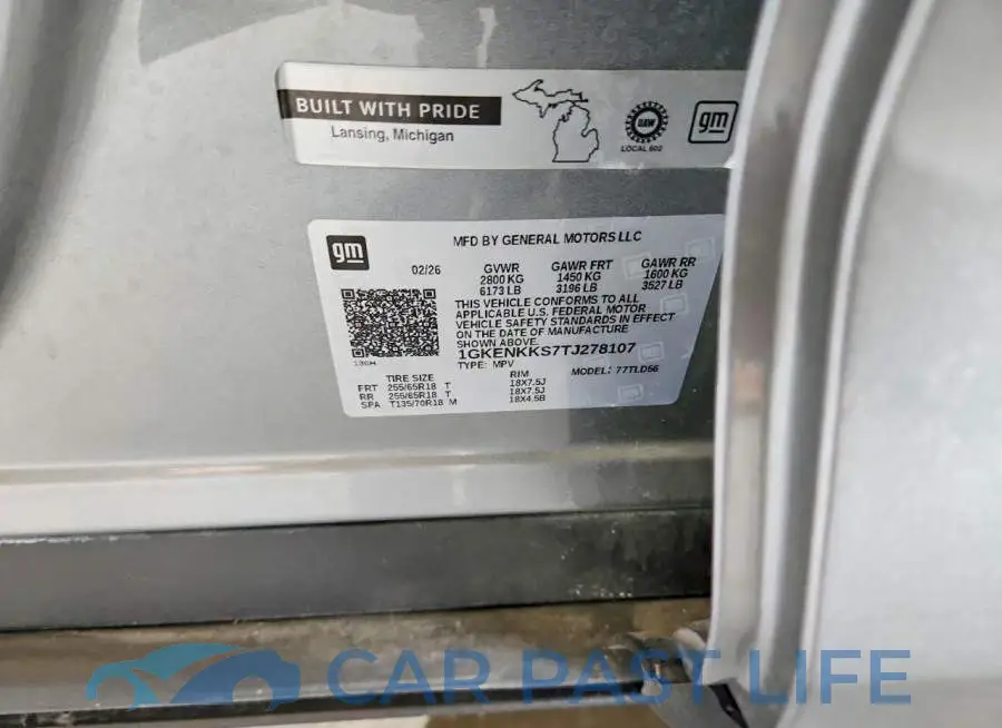 1GKENKKS7TJ278107# 13