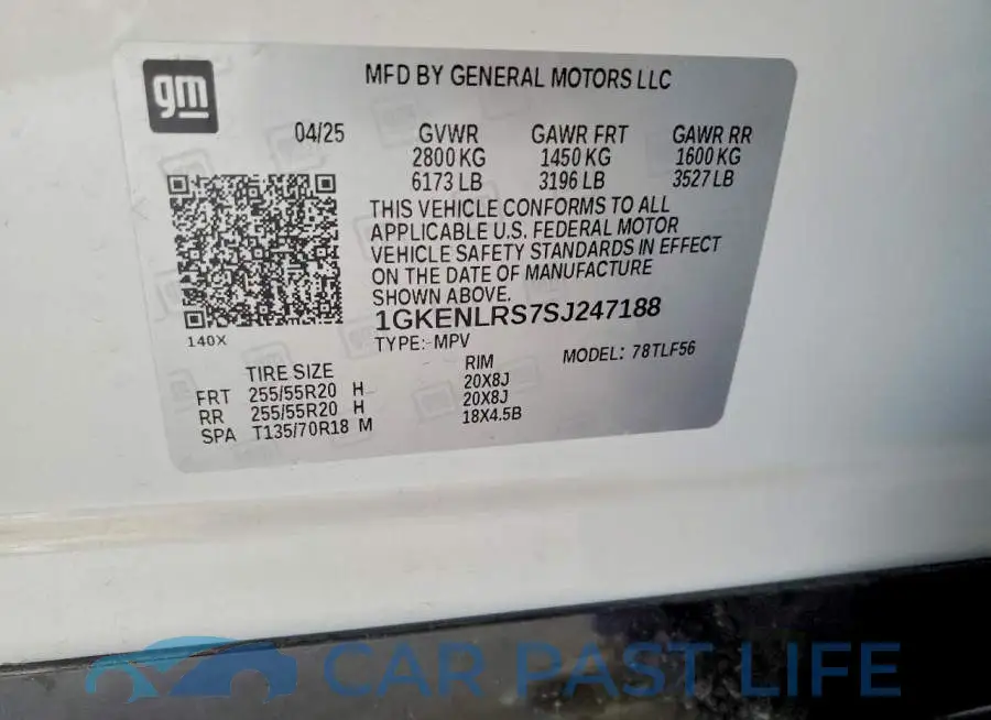1GKENLRS7SJ247188# 14