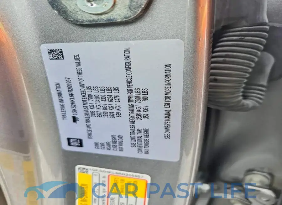 1GKS2HKL6RR205957# 12