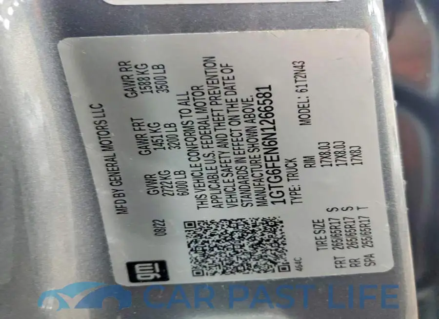 1GTG6FEN6N1266581# 12