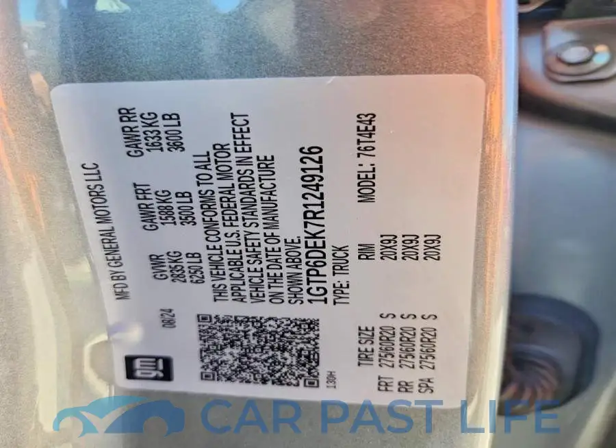 1GTP6DEK7R1249126# 12