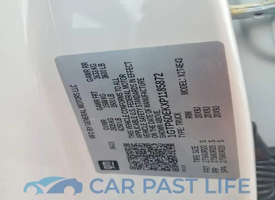1GTP6DEKXP1185872# 13
