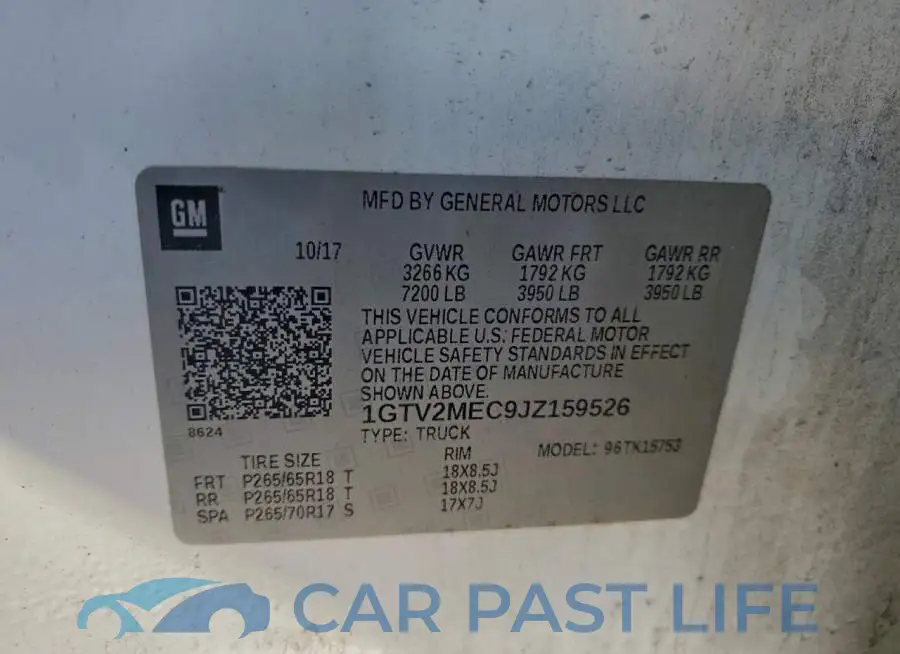 1GTV2MEC9JZ159526# 12