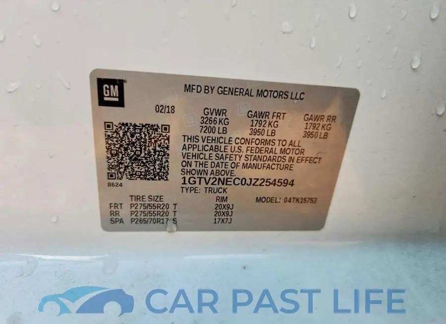 1GTV2NEC0JZ254594# 12