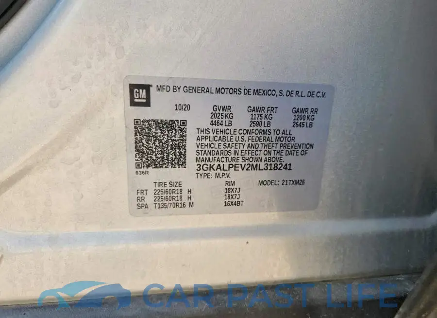 3GKALPEV2ML318241# 13