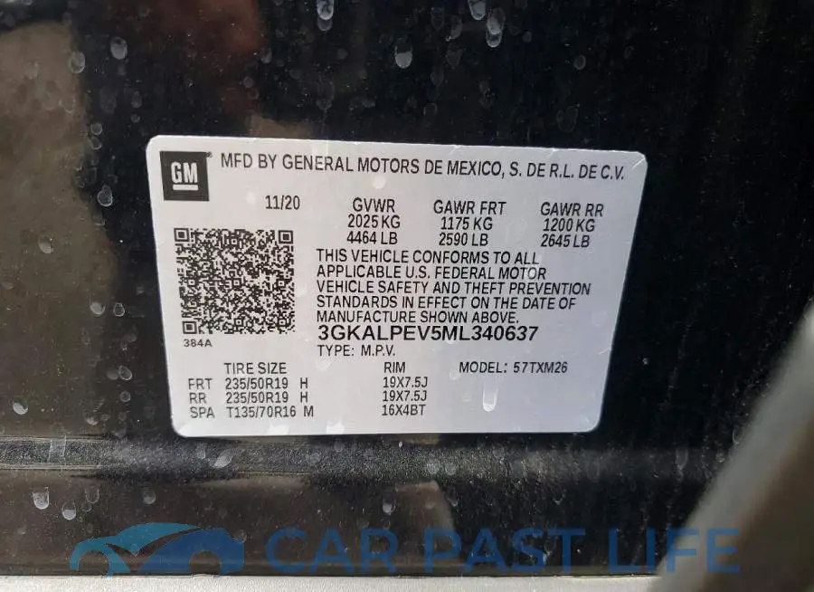 3GKALPEV5ML340637# 13