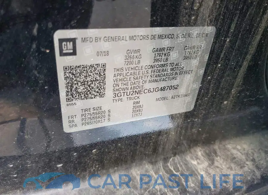 3GTU2NEC6JG487052# 12