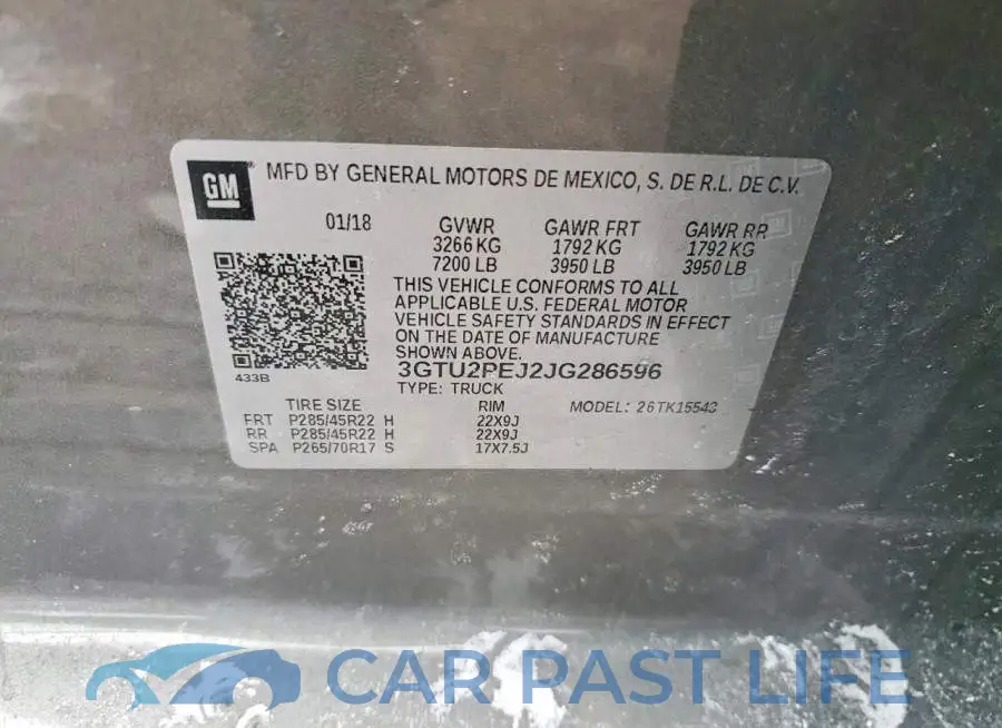 3GTU2PEJ2JG286596# 12