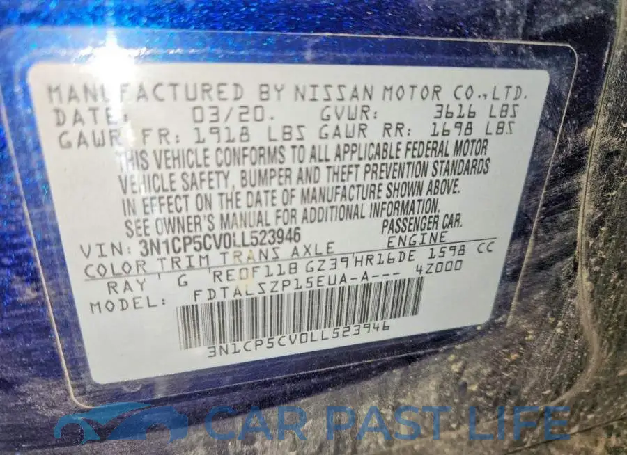 3N1CP5CV0LL523946# 13