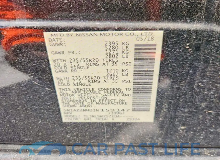 5N1AZ2MH0JN159347# 14