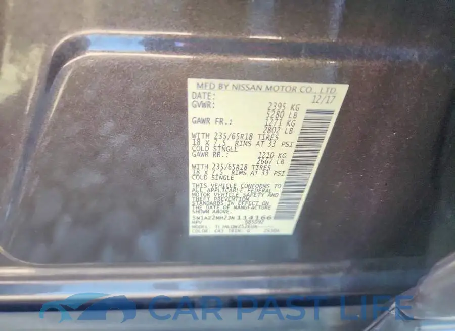 5N1AZ2MH2JN114166# 13
