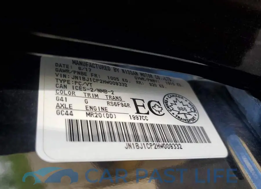 JN1BJ1CP2HW009332# 13