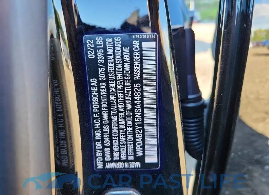 WP0AB2Y15NSA44825# 12