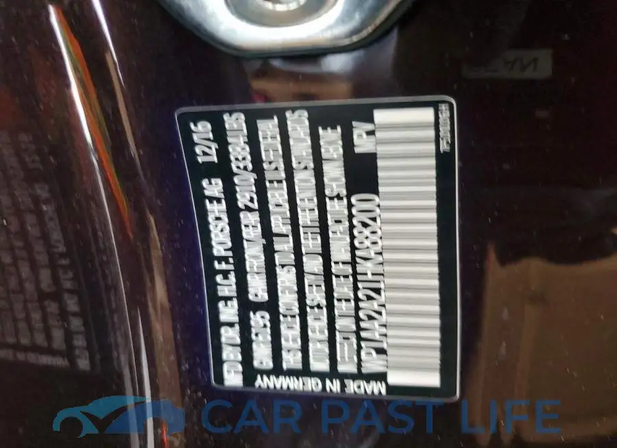 WP1AA2A21HKA88200# 13