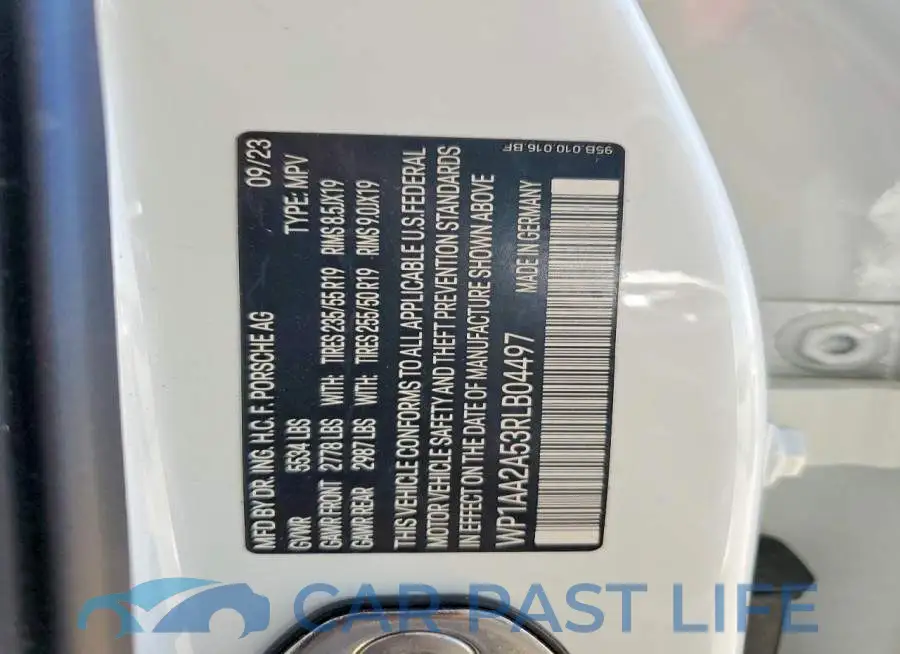 WP1AA2A53RLB04497# 13
