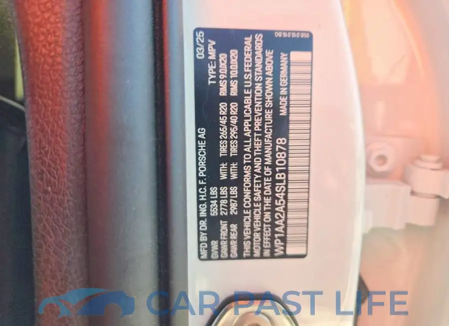 WP1AA2A54SLB10878# 13