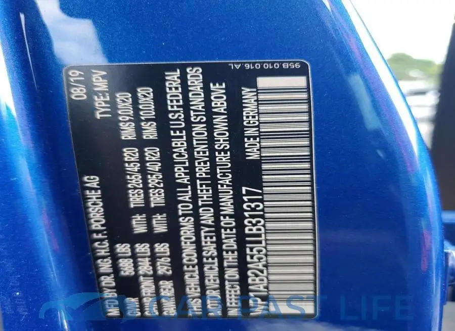 WP1AB2A55LLB31317# 13