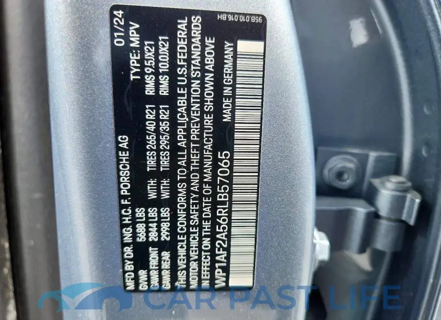 WP1AF2A56RLB57065# 14