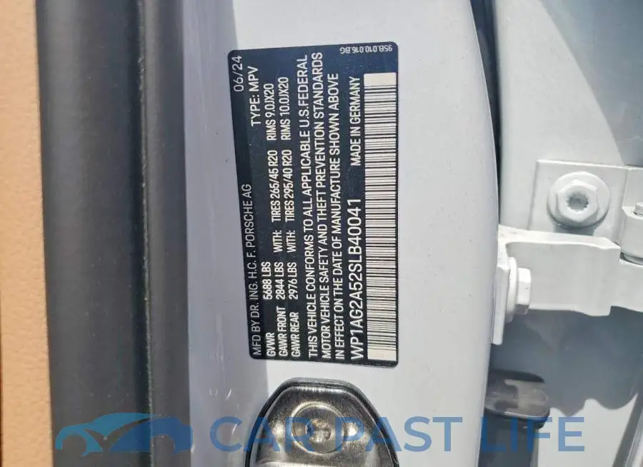 WP1AG2A52SLB40041# 12