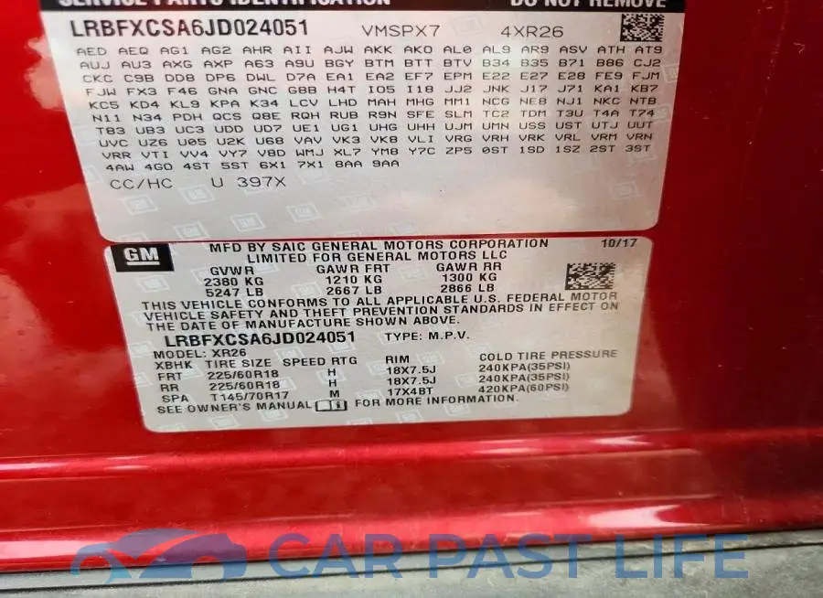LRBFXCSA6JD024051# 14