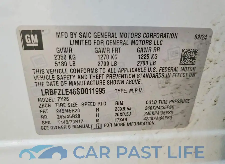LRBFZLE46SD011995# 13