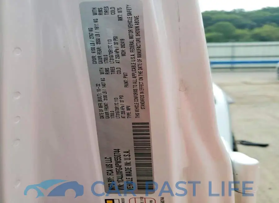 1C4JJXFG4PW550744# 13