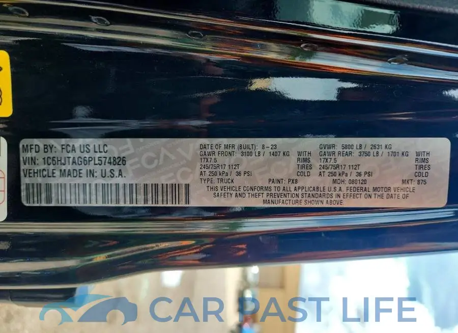 1C6HJTAG6PL574826# 13