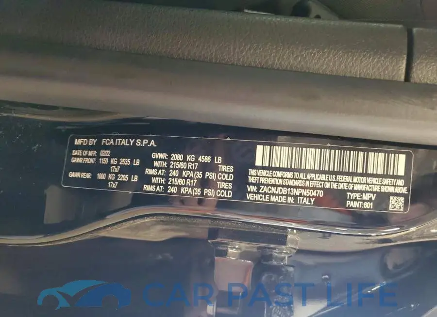 ZACNJDB13NPN50470# 13
