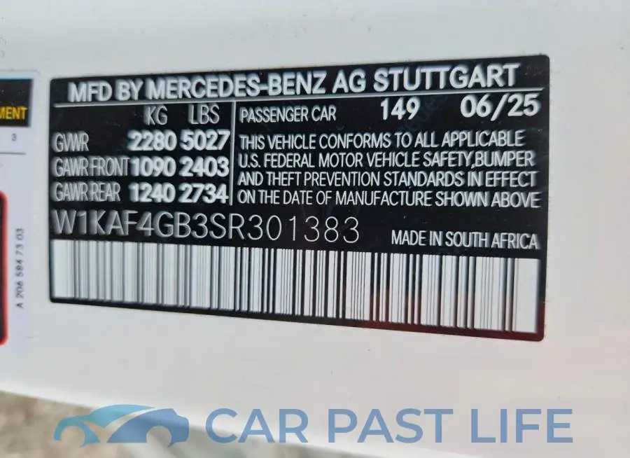 W1KAF4GB3SR301383# 12