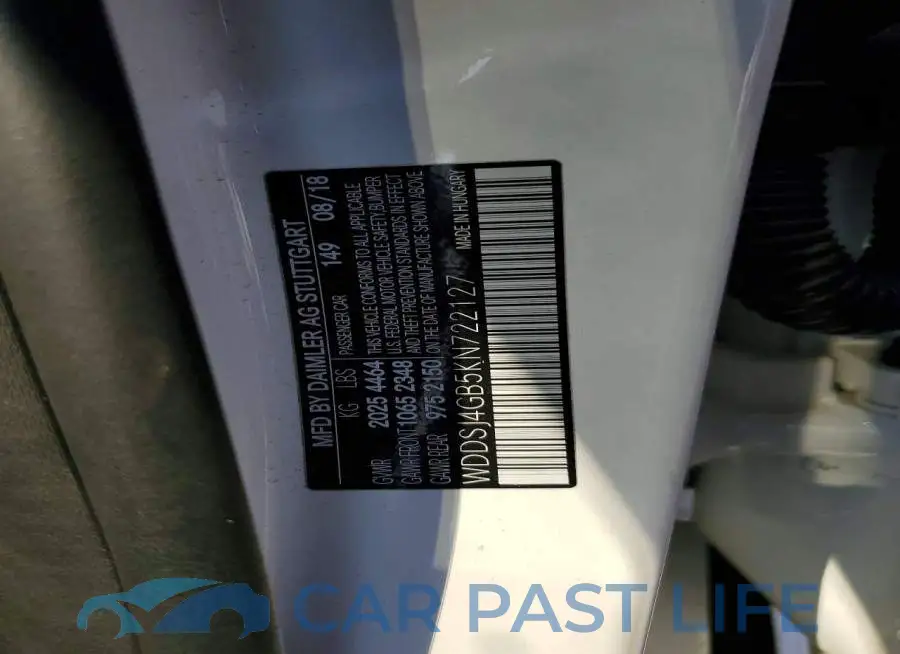 WDDSJ4GB5KN722127# 12