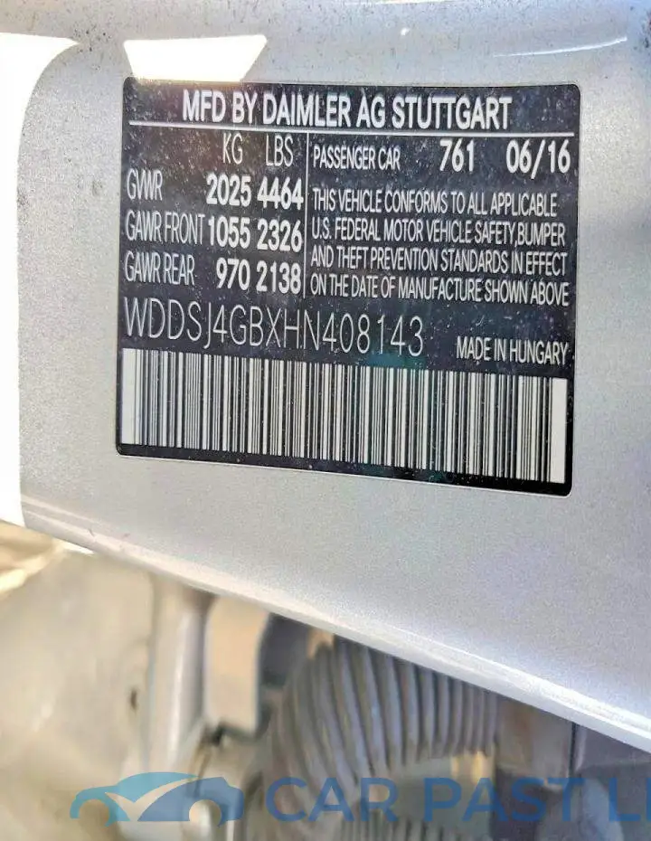 WDDSJ4GBXHN408143# 12
