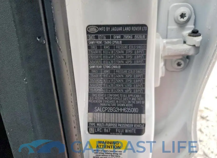 SALCP2BG2HH635080# 13