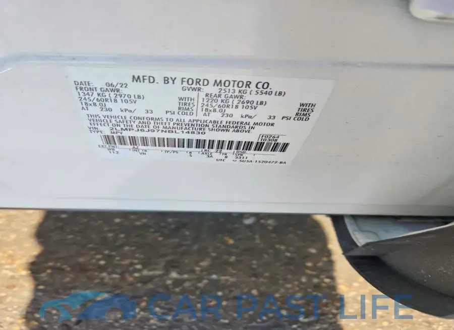 2LMPJ6J97NBL14830# 13