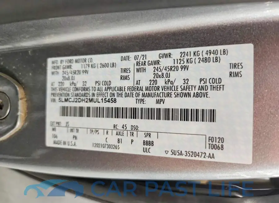 5LMCJ2DH2MUL15458# 13