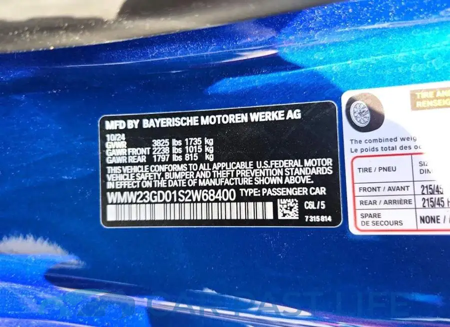 WMW23GD01S2W68400# 13