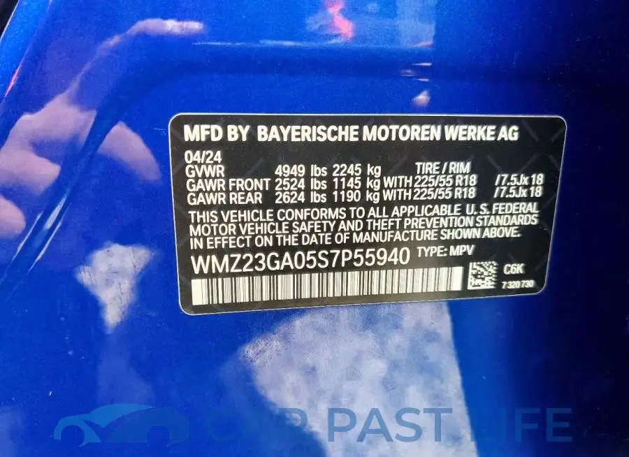 WMZ23GA05S7P55940# 13