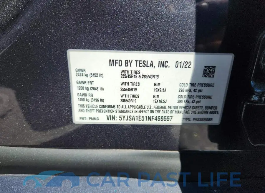 5YJSA1E51NF469557# 13