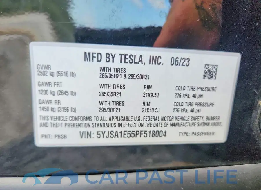 5YJSA1E55PF518004# 12