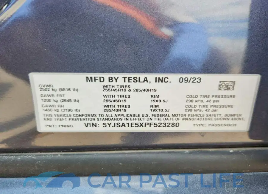5YJSA1E5XPF523280# 13