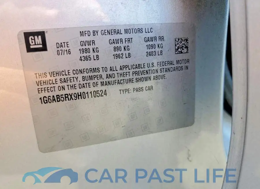1G6AB5RX9H0110524# 13
