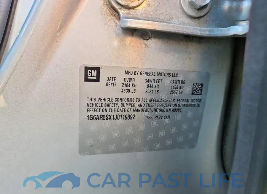 1G6AR5SX1J0119892# 12