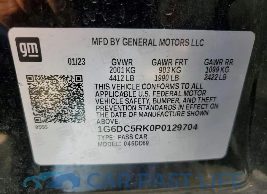 1G6DC5RK0P0129704# 12