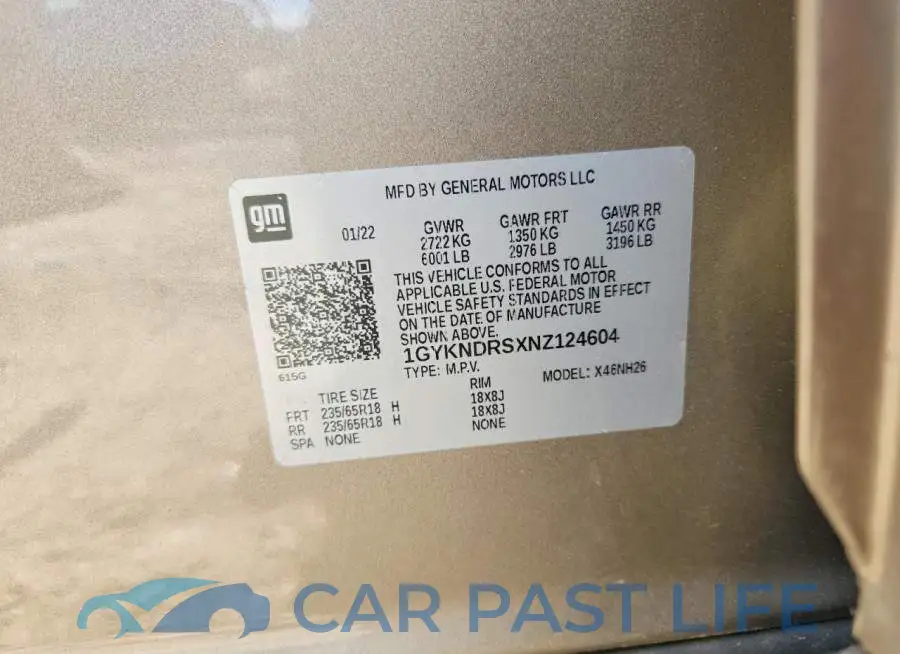 1GYKNDRSXNZ124604# 13