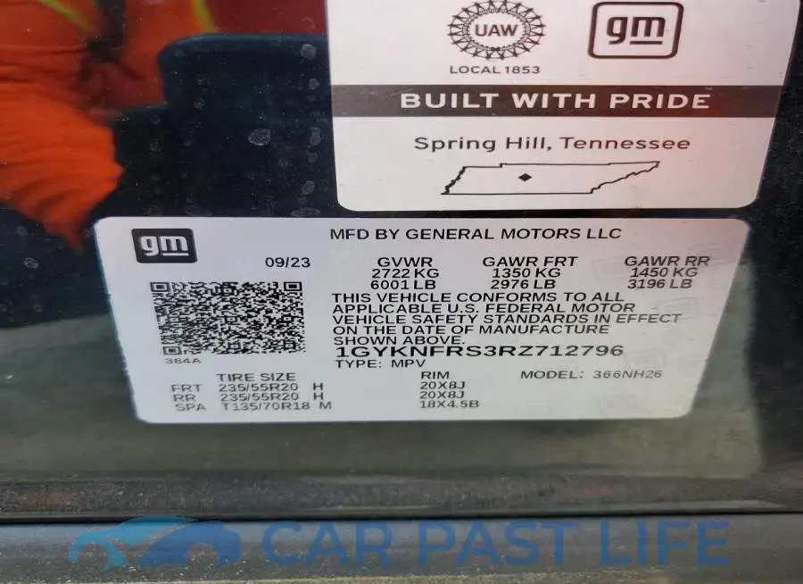 1GYKNFRS3RZ712796# 13