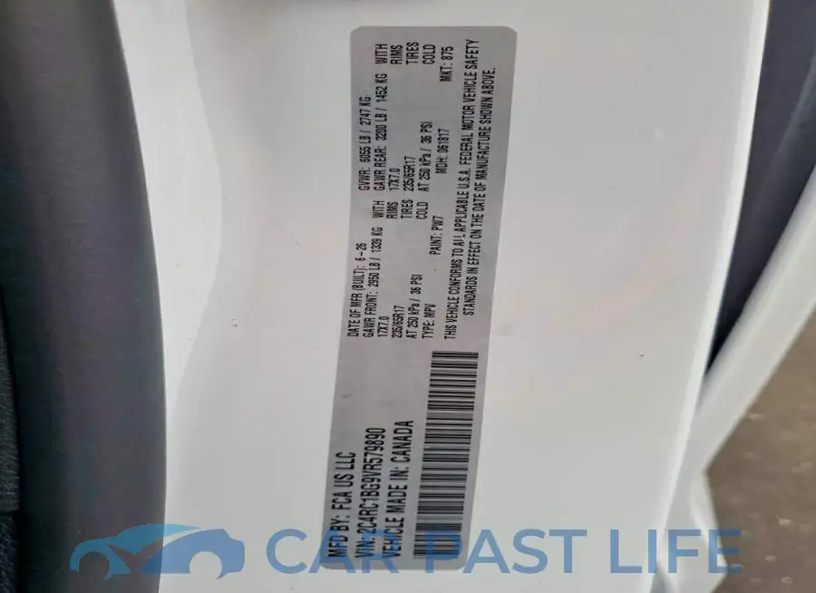 2C4RC1BG9VR579890# 13