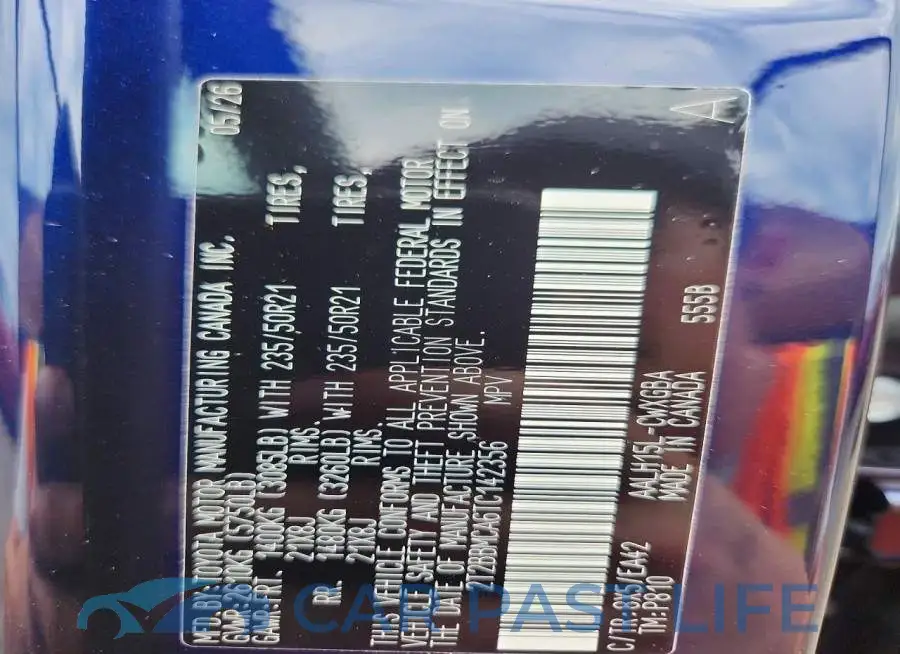 2T2BBMCA6TC142356# 13