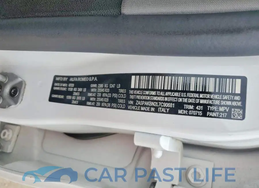 ZASPAKBN2L7C90681# 13
