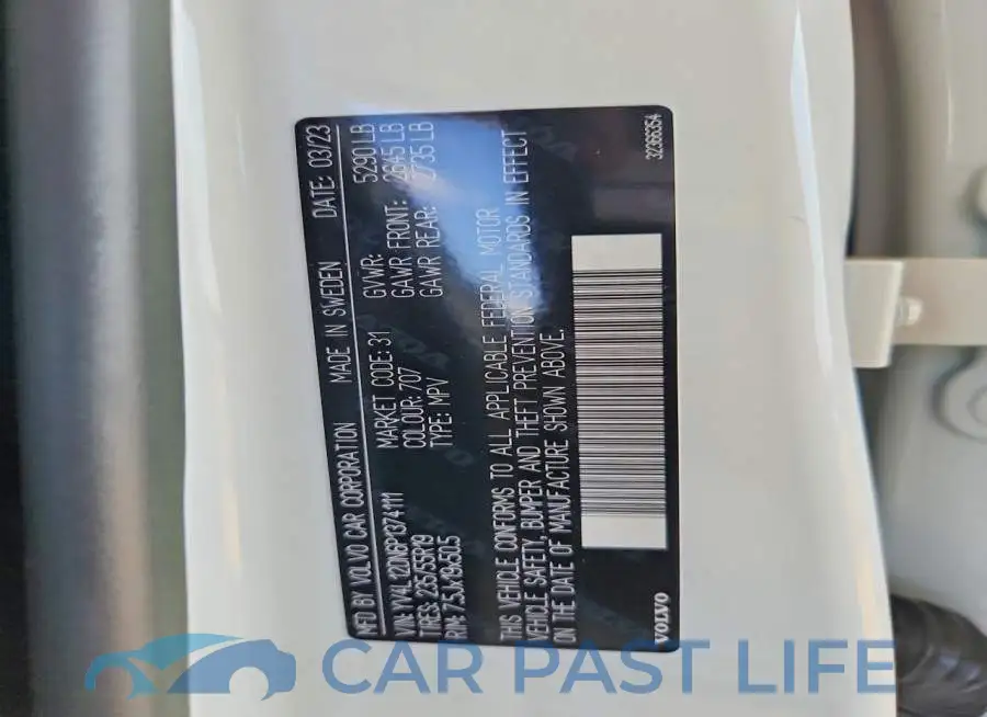 YV4L12DN6P1374111# 14