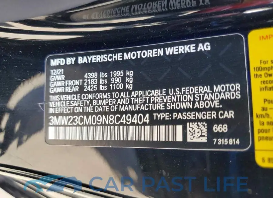3MW23CM09N8C49404# 12