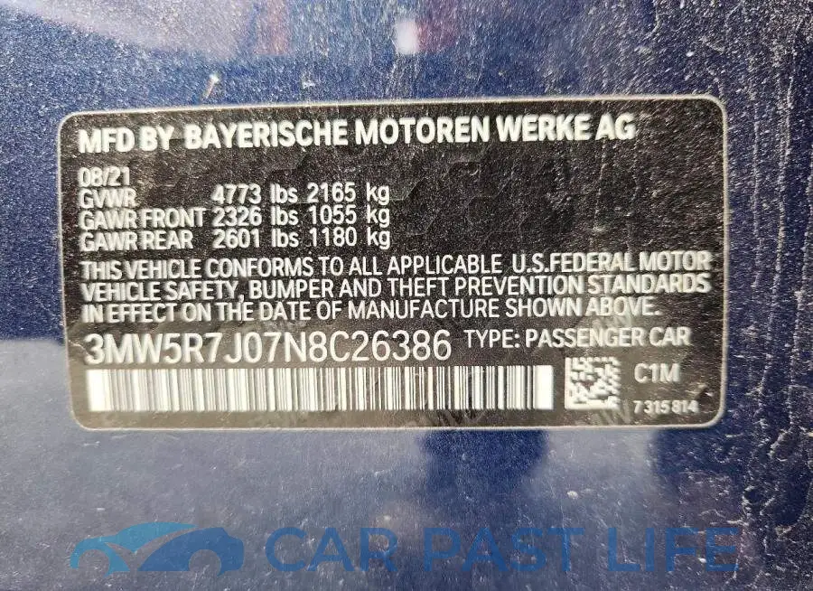 3MW5R7J07N8C26386# 12
